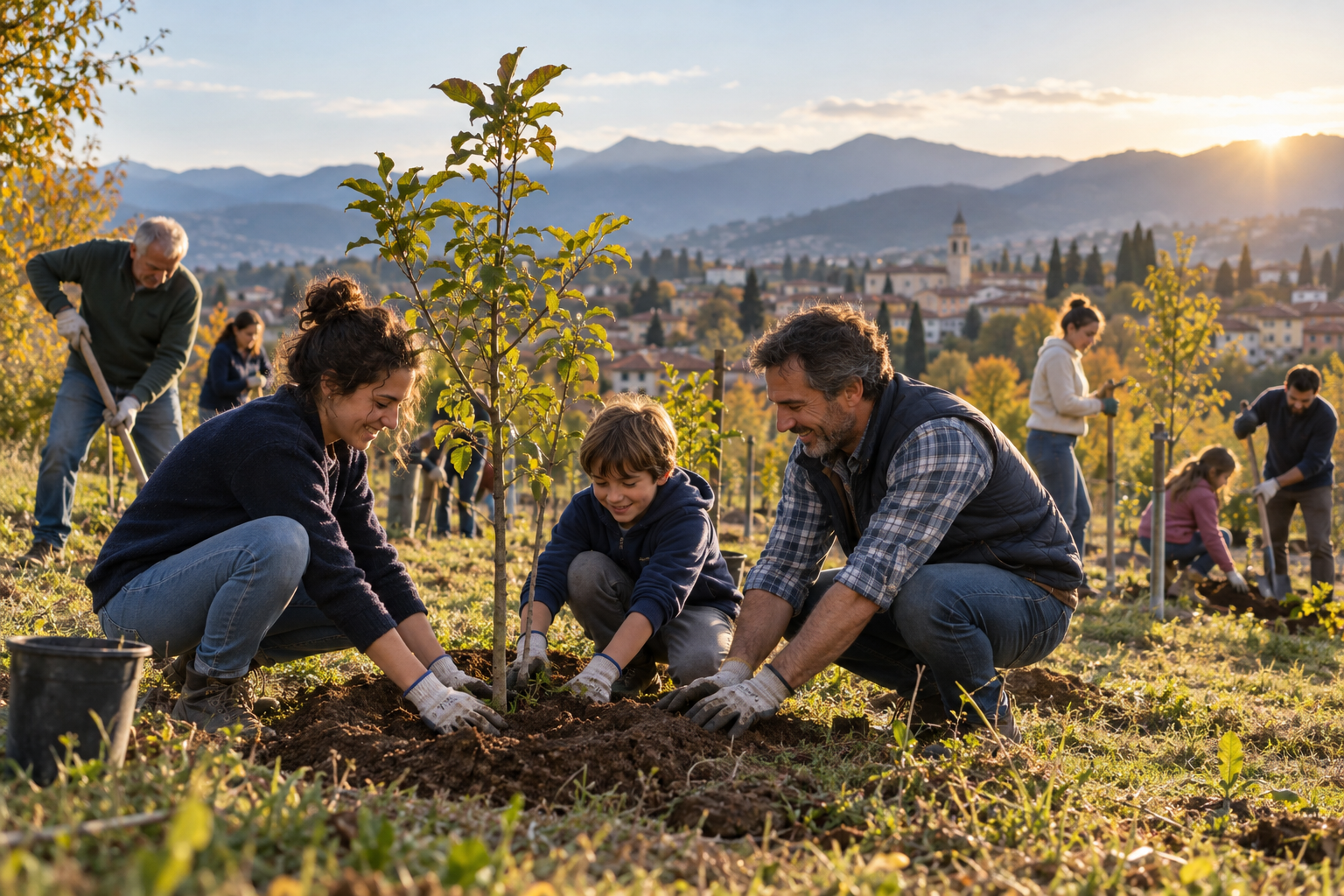 Volontari impegnati nella cura dell’ambiente